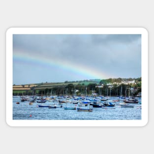 Rainbow Over Falmouth Harbour Sticker